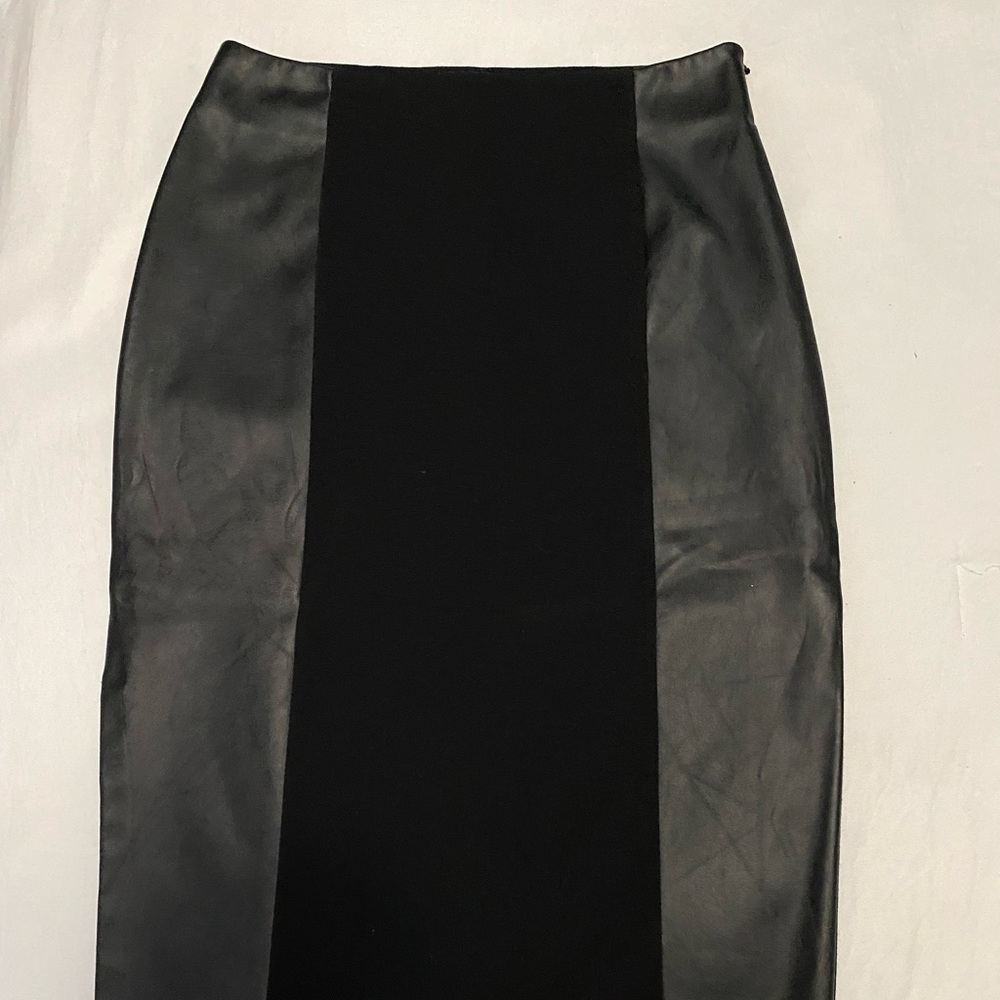 Black with Faux Leather